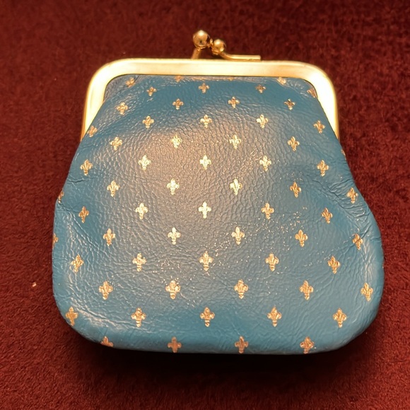 Vintage Italian Leather Coin Purse - NEW WITH ORIG INSERT PAPER - Picture 2 of 5